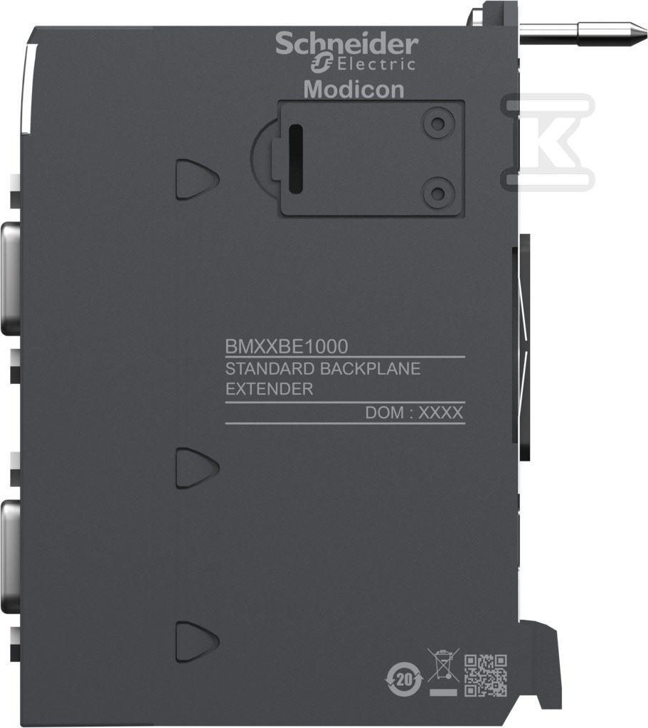 Moduł rozszerzający płyty backplane, 2 - BMXXBE1000